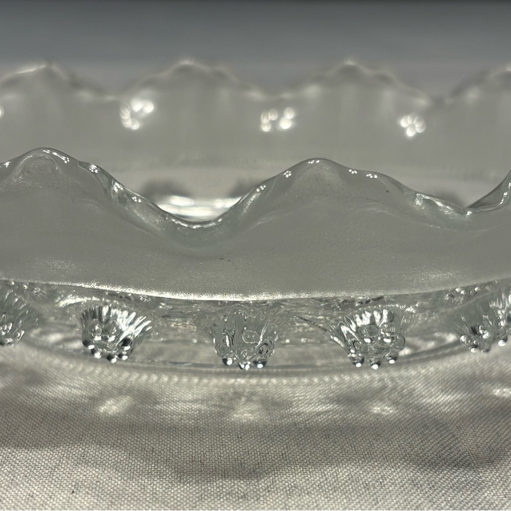 Art Deco 1930s Davidson Glass "Blackberry Prunt" dish.